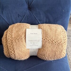 Threshold Studio McGee Tan Knit Throw